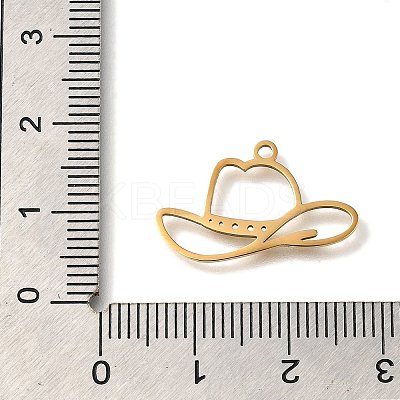 201 Stainless Steel Pendants STAS-R136-23G-1