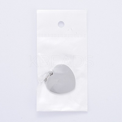 Tarnish Resistant 304 Stainless Steel Mirror Polished Finish Stamping Blank Tag Pendants STAS-P055-04P-1
