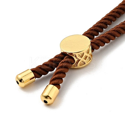 Half Finished Twisted Milan Rope Slider Bracelets FIND-G032-01G-18-1