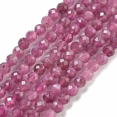 Natural Red Tourmaline Beads Strands G-B109-A01-01-1