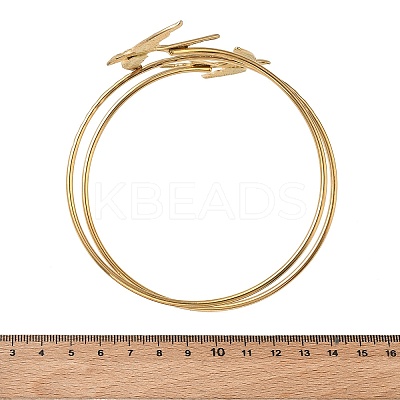 304 Stainless Steel Open Upper Arm Cuff Bangles for Women SA-CBA2C9D-06C-1
