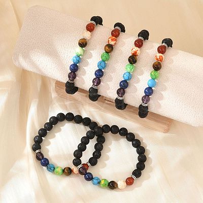 Yoga Chakra Jewelry X-BJEW-K142-A-1