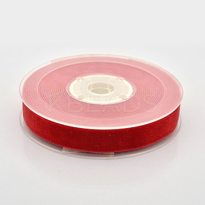 Polyester Velvet Ribbon for Gift Packing and Festival Decoration SRIB-M001-15mm-235-1