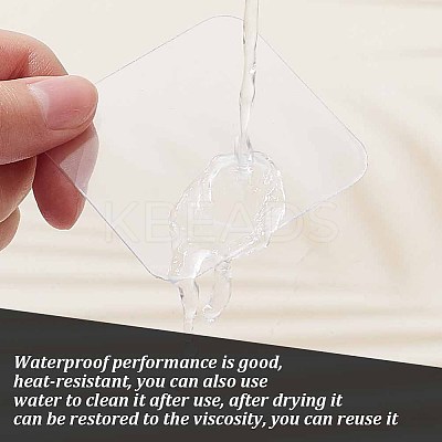 150pcs 3 Style Transparent Acrylic Double-sided Adhesive Stickers FIND-AR0004-26-1