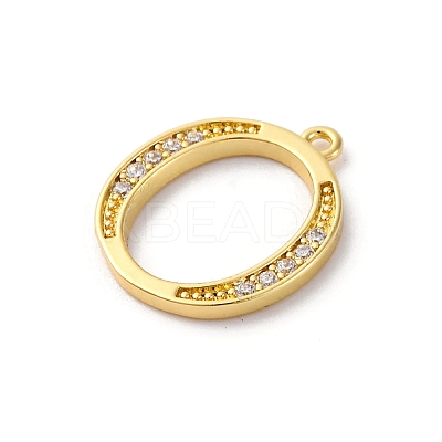 Rack Plating Brass Micro Pave Cubic Zirconia Pendant KK-H449-76G-16-1