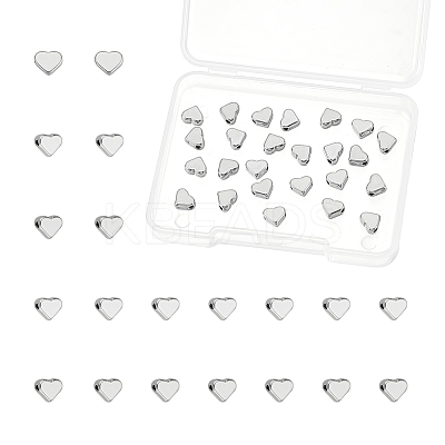 25Pcs 304 Stainless Steel Beads STAS-UN0059-78-1