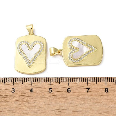 Valentine"s Day Brass Micro Pave Clear Cubic Zirconia Pendants KK-B083-41M-G-1