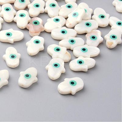 Natural Palm Freshwater Shell Beads SHEL-F001-33-1