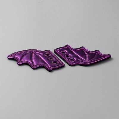 Bat Wing Cloth Shoe Lace Charm DIY-WH0308-467C-1