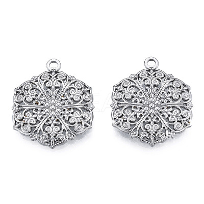 Non-Tarnish 201 Stainless Steel Pendants X-STAS-N098-206P-1