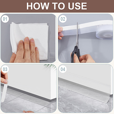 TPE Self-adhesive Sealing Strip AJEW-WH20048-29B-1