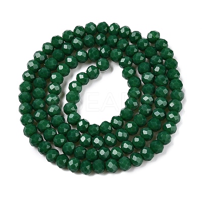 Opaque Solid Color Imitation Jade Glass Beads Strands EGLA-A044-P4mm-D09-1