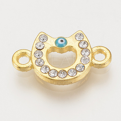 Alloy Rhinestone Links connectors ALRI-S170-29G-1