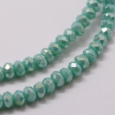 Electroplate Glass Bead Strands X-GLAA-K016-2x3mm-07FR-1