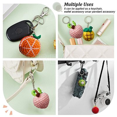 DIY Fruit Theme Keychain Making Kit DIY-FG0002-98-1