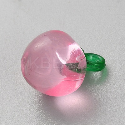 Transparent Resin & Acrylic 3D Fruit Pendants FIND-YWC0010-01C-02-1