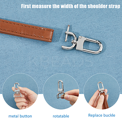 6Pcs 6 Styles Zinc Alloy Swivel Clasps FIND-HY0003-15-1