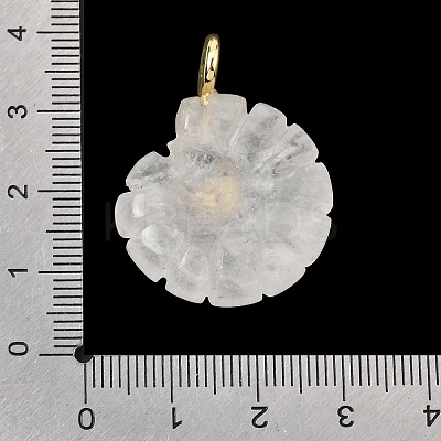 Natural Quartz Crystal Carved Pendants G-C282-01J-1