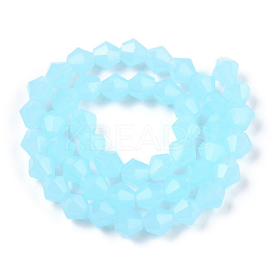 Imitation Jade Glass Beads Strands EGLA-A039-J6mm-D03-1