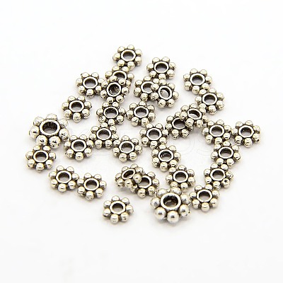 Tibetan Style Alloy Daisy Spacer Beads LS-X-TIBEB-S039-013AS-RS-1