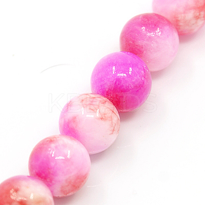 Natural Persian Jade Beads Strands G-D434-6mm-07-1