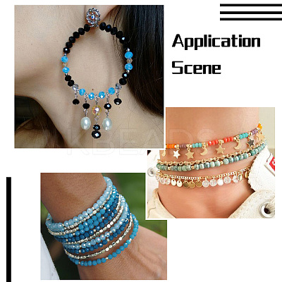 7 Strand 7 Colors Glass Beads Strands GLAA-YS0001-06-1