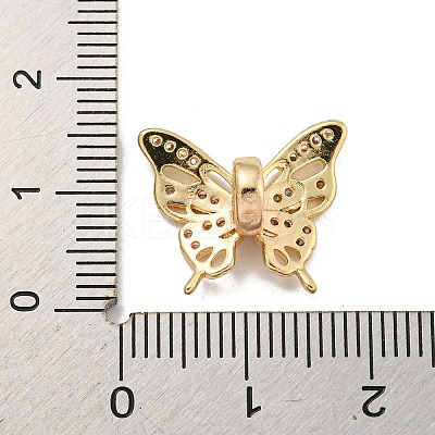 Brass Cubic Zirconia Beads KKB-L215-033LG-1