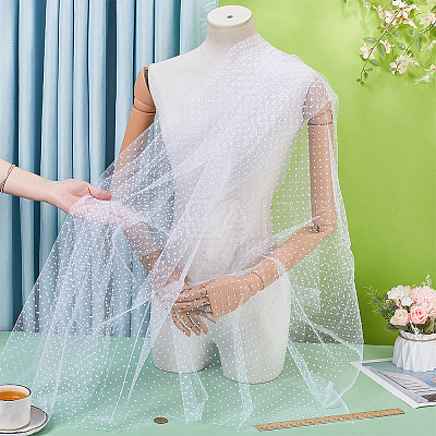 Polyester Mesh Fabric DIY-WH0698-011B-1