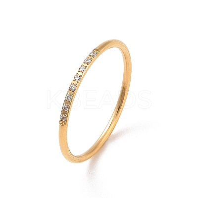 Ion Plating(IP) 304 Stainless Steel Finger Ring RJEW-C071-02G-1