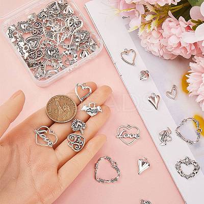 84PCS 14Style Tibetan Style Alloy Pendants TIBE-SC0009-24-1
