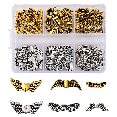 80Pcs Tibetan Style Alloy Beads FIND-FS0003-59-1
