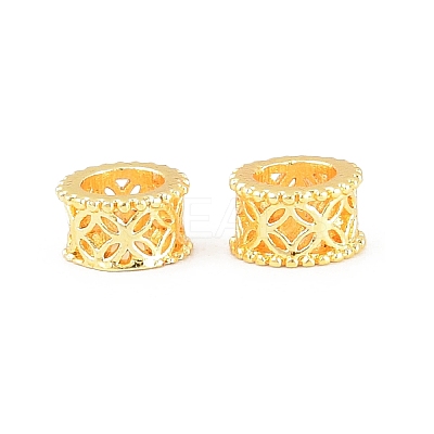 Brass European Beads KK-A292-03B-G-1