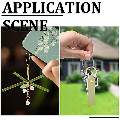 1Pc PU Leather Keychains KEYC-SC0002-03-1