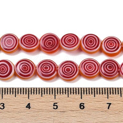 Handmade Lampwork Beads Strands LK-R004-50F-1