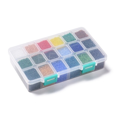 FGB 360G 18 Colors 12/0 Grade A Round Glass Seed Beads SEED-JP0012-14-2mm-1