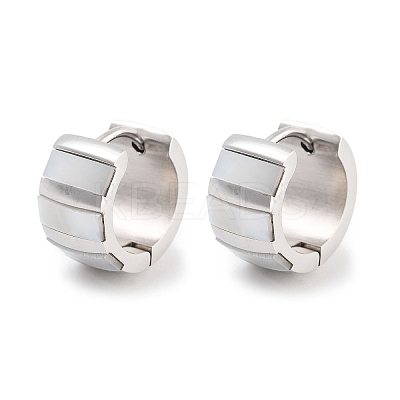 304 Stainless Steel Hoop Earrings EJEW-C096-28C-P-1