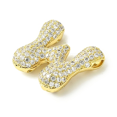 Rack Plating Brass Cubic Zirconia Pendants KK-S378-02G-W-1