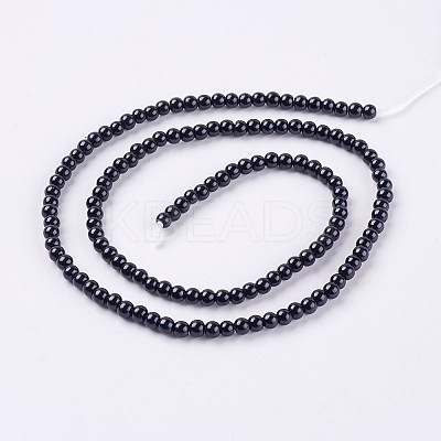 Eco-Friendly Dyed Glass Pearl Round Beads Strands LS-HY-A002-3mm-RB080-1