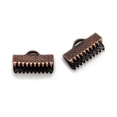 Mixed Iron Ribbon Crimp Ends E005Y-M-1