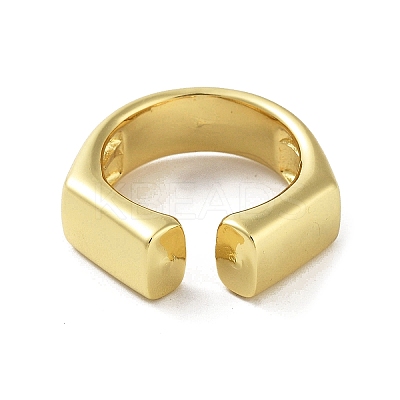 Rack Plating Brass Cuff Rings RJEW-D025-04G-1