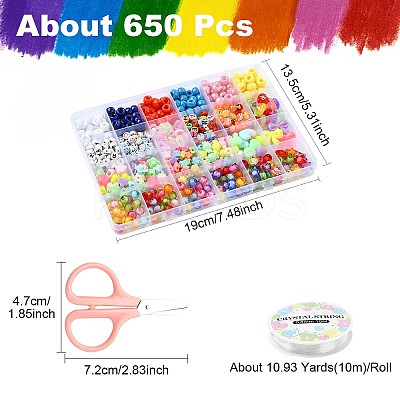 DIY Mixed Shapes Acrylic Beads Bracelets Making Kits DIY-YW0010-97-1