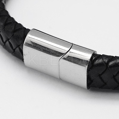 Braided Leather Cord Bracelets BJEW-I200-08-1