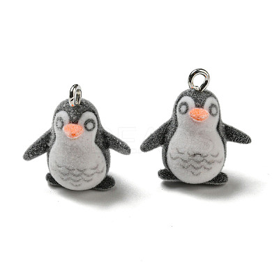 Flocky Resin Pendants RESI-D012-01E-1