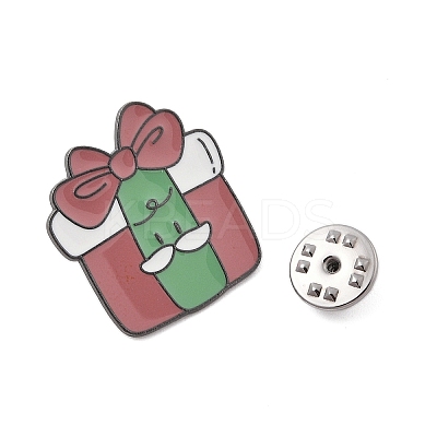 Christmas Theme Zinc Alloy Enamel Pin Brooch for Backpack Clothes LS-JEWB-R003-02EB-01-1