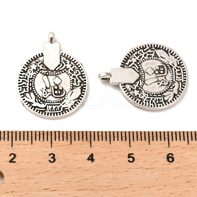 Tibetan Style Alloy Pendants FIND-C043-070AS-1