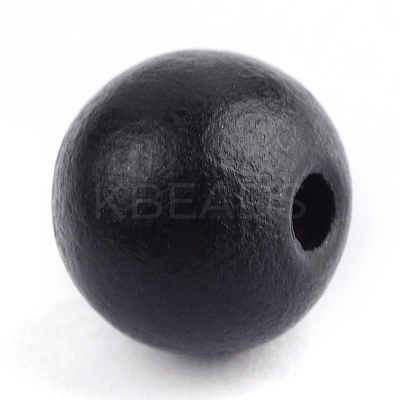 Dyed Natural Wood Beads X-WOOD-S662-9x10mm-06-1