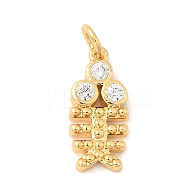 Brass Micro Pave Cubic Zirconia Pendants KK-A266-49E-G-1