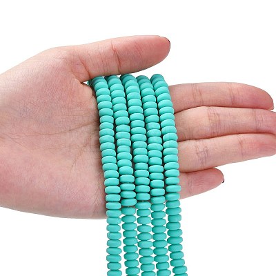 Handmade Polymer Clay Beads Strands X-CLAY-N008-008G-1