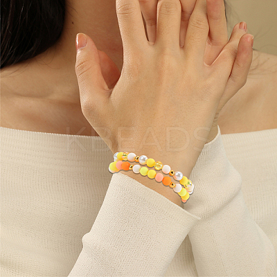 1000Pcs Frosted Opaque Acrylic Beads OACR-SP0001-32A-1