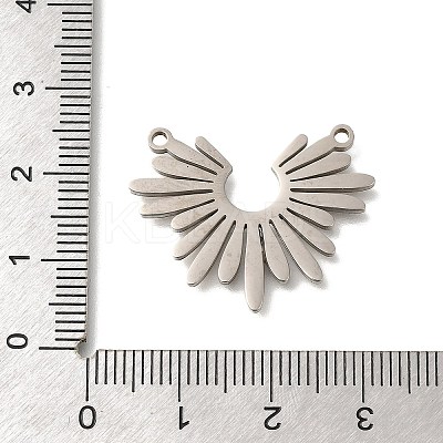 Anti-Tarnish 201 Stainless Steel Pendants STAS-B076-01P-06-1